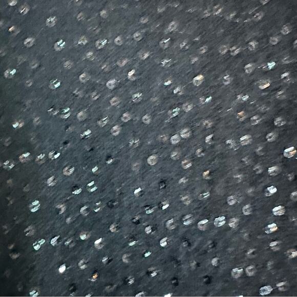 Charter Club 100% Cashmere Sequined Open Front Knit Cardigan Sweater Black SMALL - Picture 5 of 11